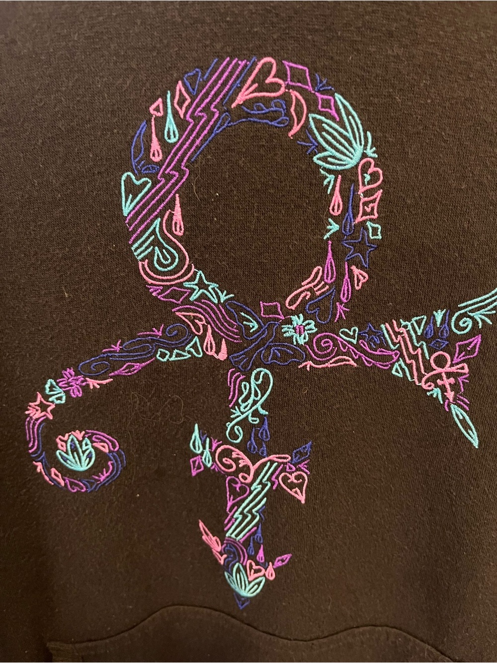 PRINCE 💜 Women's Hoodie with “The Symbol” Embroidered